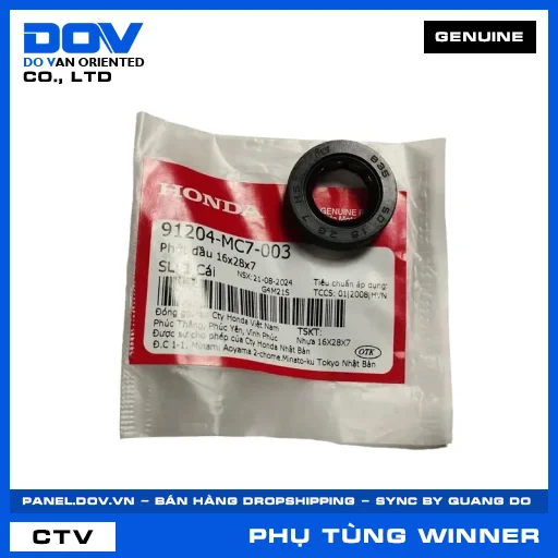 PHỚT DẦU 16X28X7 WINNER 150 — 91204MC7003