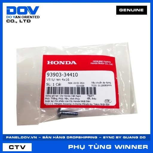 VÍT TỰ REN 4X16 WINNER R — 9390334410