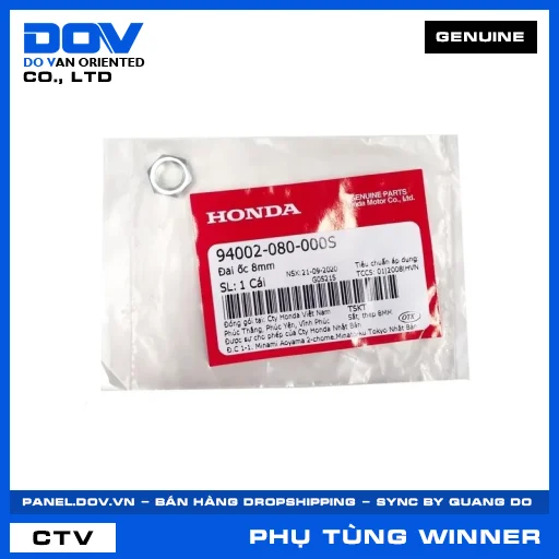 ĐAI ỐC 8MM WINNER 150, WINNER R, WINNER X — 94002080000S