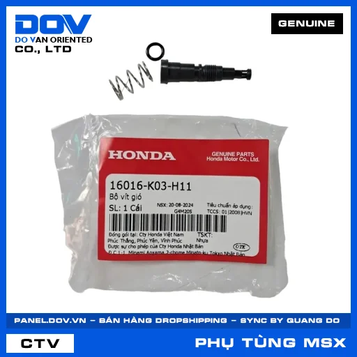 BỘ VÍT GIÓ MSX 125 — 16016K03H11