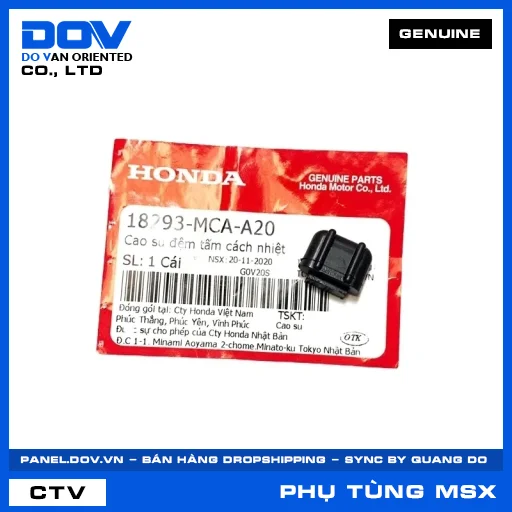 CAO SU ĐỆM TẤM CÁCH NHIỆT MSX 125 — 18293MCAA20