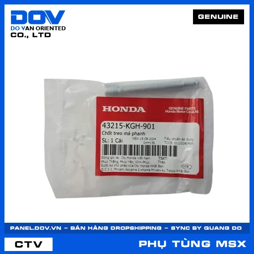 CHỐT TREO MÁ PHANH (bố thắng) MSX 125 — 43215KGH901