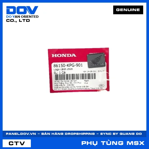 LOGO CÁNH CHIM MSX 125 — 86150KPG901