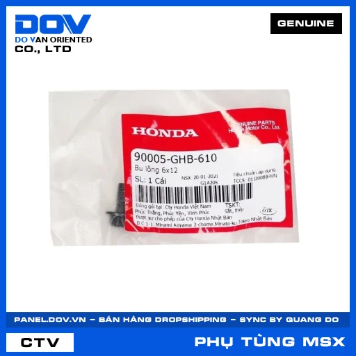 BU LÔNG 6X12 MSX 125 — 90005GHB610