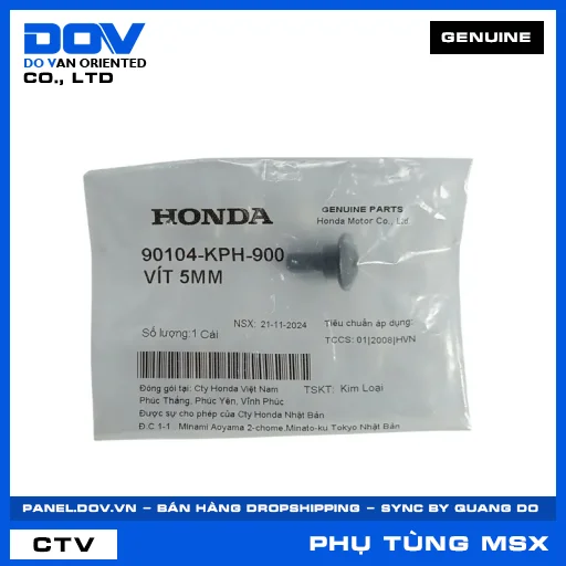 VÍT 5MM MSX 125 — 90104KPH900