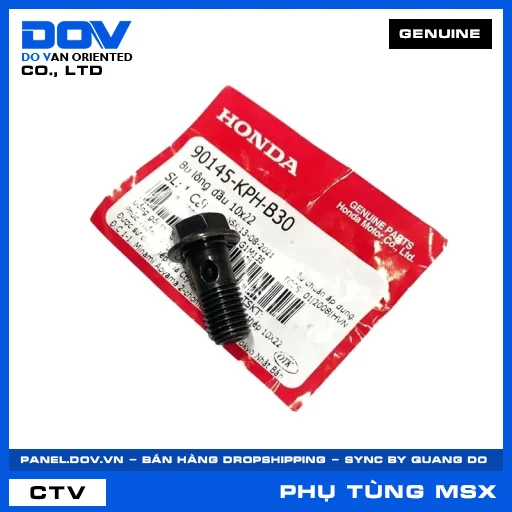 BU LÔNG DẦU 10X22 MSX 125 — 90145KPHB30