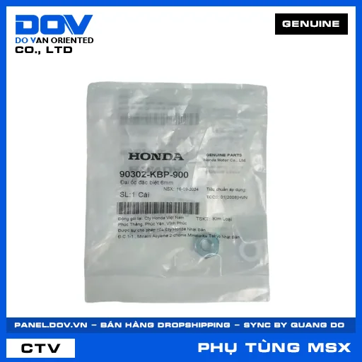 ĐAI ỐC ĐẶC BIỆT 6MM MSX 125 — 90302KBP900
