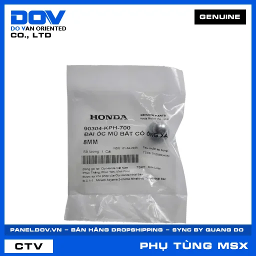 ĐAI ỐC MŨ BẮT CỔ ỐNG XẢ 8MM (pô) MSX 125 — 90304KPH700