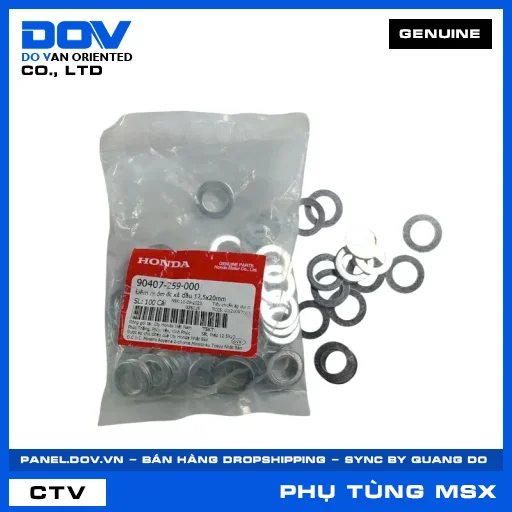 ĐỆM NHÔM ỐC XẢ DẦU 12,5X20MM MSX 125 — 90407259000