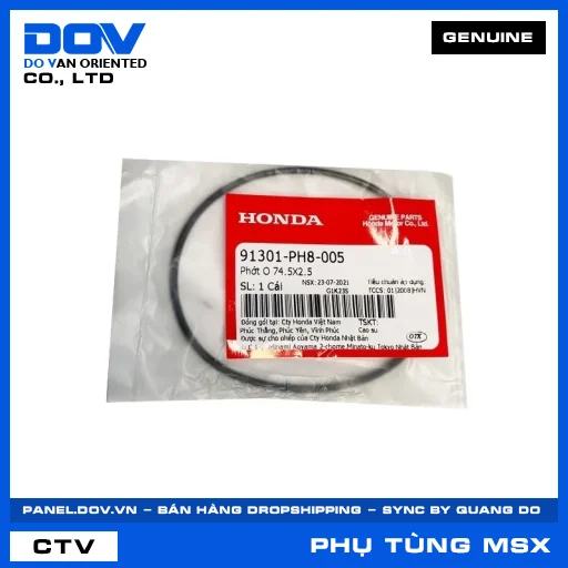 Phớt O 74.5X2.5 MSX 125 — 91301PH8005