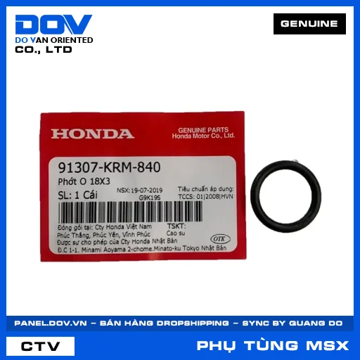 PHỚT O 18X3 MSX 125 — 91307KRM840