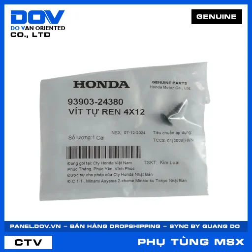 VÍT TỰ REN 4X12 MSX 125 — 9390324380
