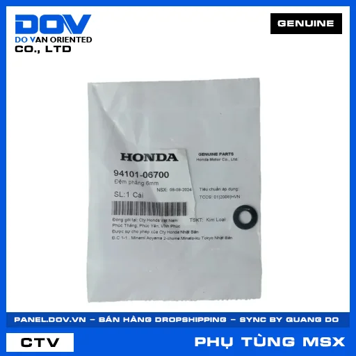ĐỆM PHẲNG 6MM MSX 125 — 9410106700