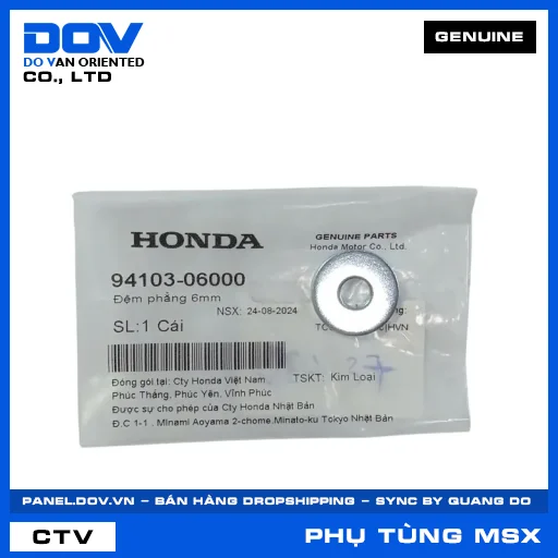 ĐỆM PHẲNG 6MM MSX 125 — 9410306000