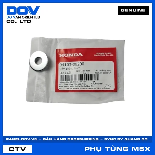 ĐỆM PHẲNG 8MM MSX 125 — 9410308200