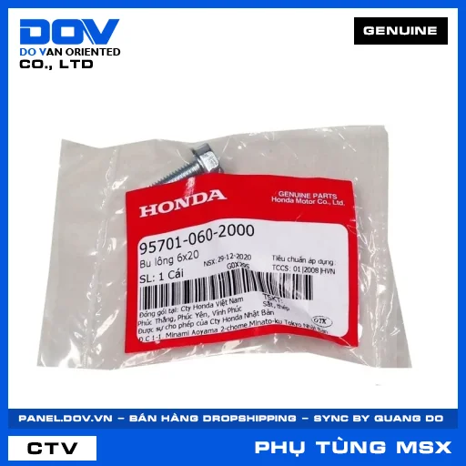BU LÔNG 6X20 MSX 125 — 957010602000
