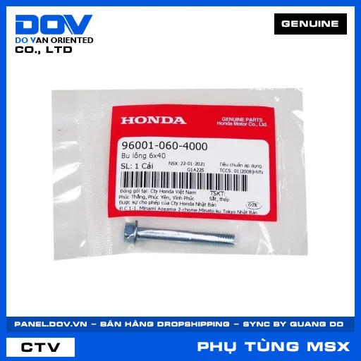 Bu lông 6x40 MSX 125 — 960010604000