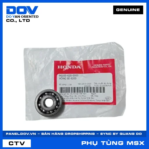 VÒNG BI 6200 MSX 125 — 961006200000