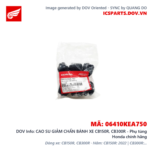 CAO SU GIẢM CHẤN BÁNH XE CB150R, CB300R - Phụ tùng Honda chính hãng