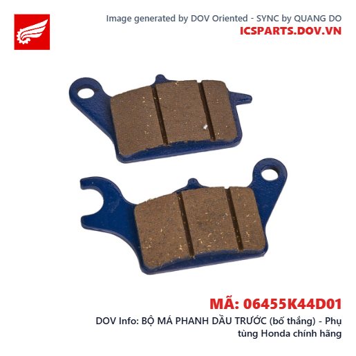 BỘ MÁ PHANH DẦU TRƯỚC (bố thắng) - Phụ tùng Honda chính hãng