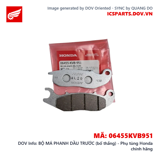 BỘ MÁ PHANH DẦU TRƯỚC (bố thắng) - Phụ tùng Honda chính hãng