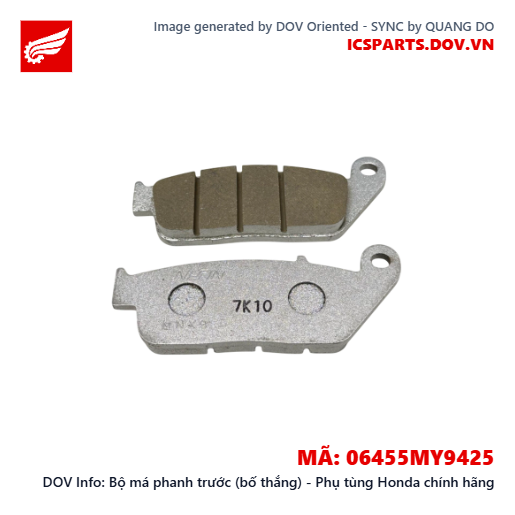 Bộ má phanh trước (bố thắng) - Phụ tùng Honda chính hãng