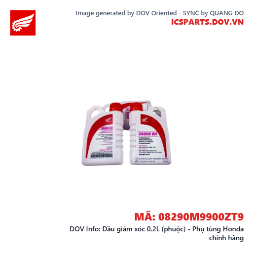 Dầu giảm xóc 0.2L (phuộc) - Phụ tùng Honda chính hãng