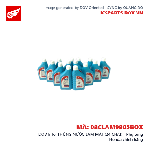 THÙNG NƯỚC LÀM MÁT (24 CHAI) - Phụ tùng Honda chính hãng