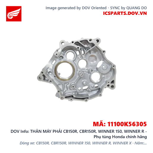 THÂN MÁY PHẢI CB150R, CBR150R, WINNER 150, WINNER R - Phụ tùng Honda chính hãng