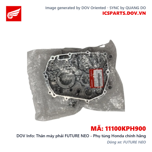 Thân máy phải FUTURE NEO - Phụ tùng Honda chính hãng