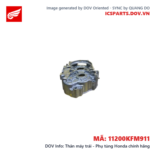 Thân máy trái - Phụ tùng Honda chính hãng