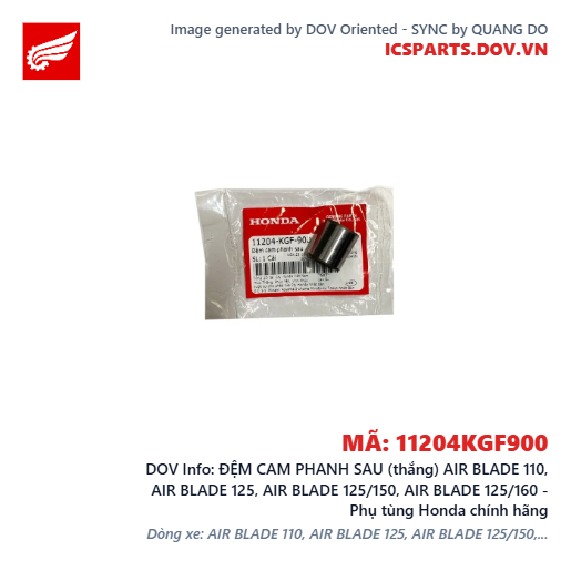 ĐỆM CAM PHANH SAU (thắng) AIR BLADE 110, AIR BLADE 125, AIR BLADE 125/150, AIR BLADE 125/160 - Phụ tùng Honda chính hãng