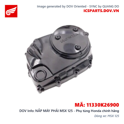 NẮP MÁY PHẢI MSX 125 - Phụ tùng Honda chính hãng