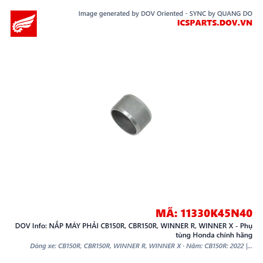 NẮP MÁY PHẢI CB150R, CBR150R, WINNER R, WINNER X - Phụ tùng Honda chính hãng