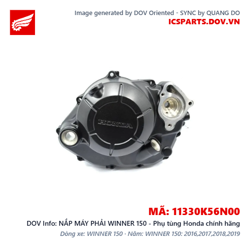 NẮP MÁY PHẢI WINNER 150 - Phụ tùng Honda chính hãng