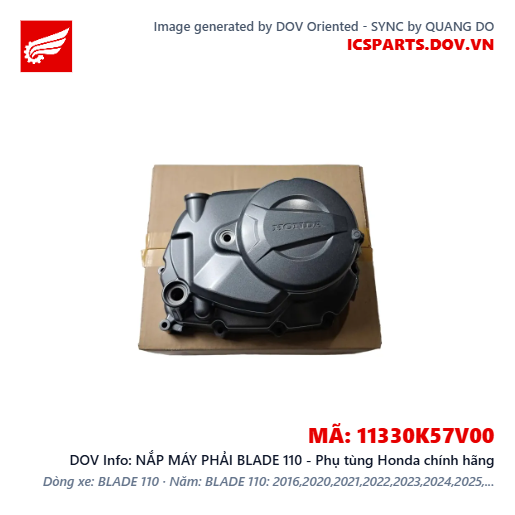 NẮP MÁY PHẢI BLADE 110 - Phụ tùng Honda chính hãng