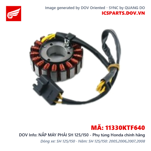 NẮP MÁY PHẢI SH 125/150 - Phụ tùng Honda chính hãng