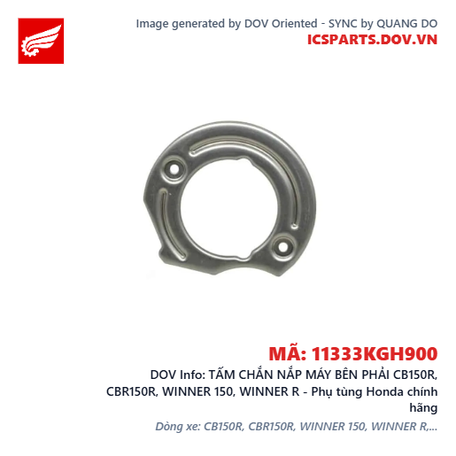 TẤM CHẮN NẮP MÁY BÊN PHẢI CB150R, CBR150R, WINNER 150, WINNER R - Phụ tùng Honda chính hãng
