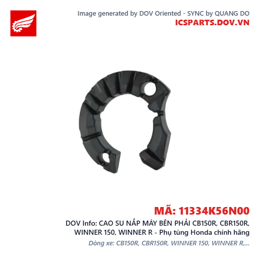CAO SU NẮP MÁY BÊN PHẢI CB150R, CBR150R, WINNER 150, WINNER R - Phụ tùng Honda chính hãng