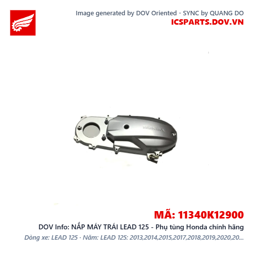 NẮP MÁY TRÁI LEAD 125 - Phụ tùng Honda chính hãng