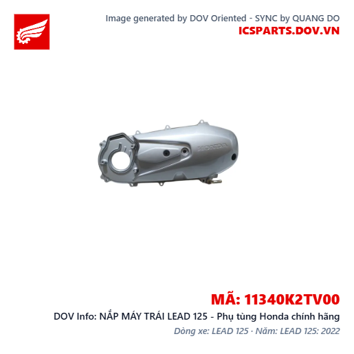 NẮP MÁY TRÁI LEAD 125 - Phụ tùng Honda chính hãng