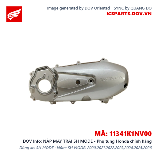 NẮP MÁY TRÁI SH MODE - Phụ tùng Honda chính hãng