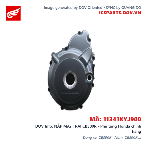 NẮP MÁY TRÁI CB300R - Phụ tùng Honda chính hãng