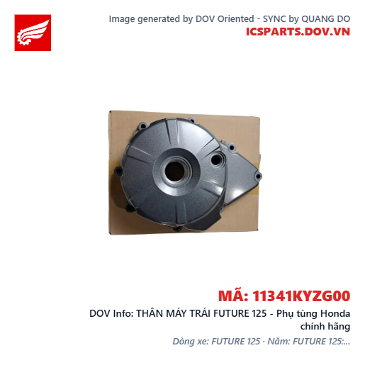THÂN MÁY TRÁI FUTURE 125 - Phụ tùng Honda chính hãng