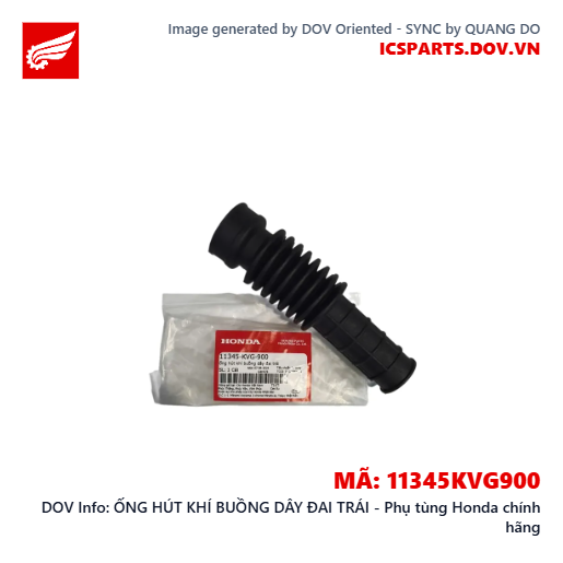 ỐNG HÚT KHÍ BUỒNG DÂY ĐAI TRÁI - Phụ tùng Honda chính hãng
