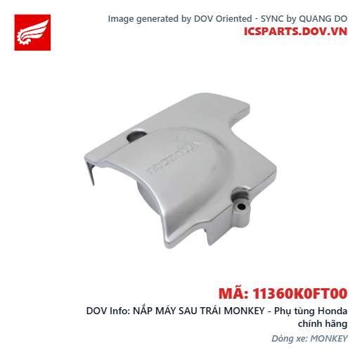 NẮP MÁY SAU TRÁI MONKEY - Phụ tùng Honda chính hãng