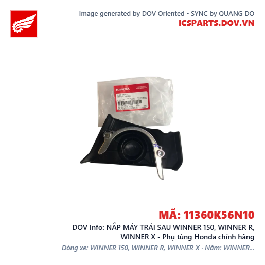 NẮP MÁY TRÁI SAU WINNER 150, WINNER R, WINNER X - Phụ tùng Honda chính hãng