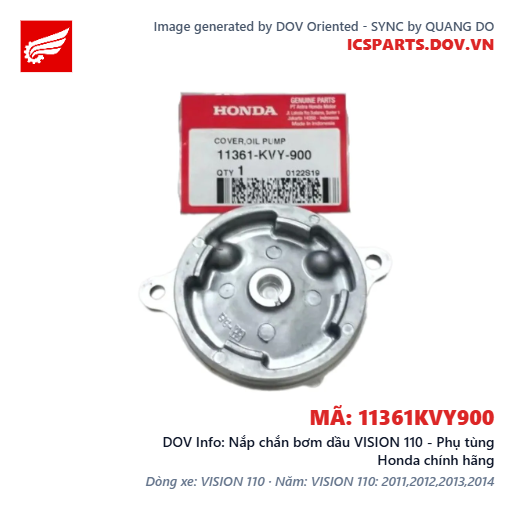 Nắp chắn bơm dầu VISION 110 - Phụ tùng Honda chính hãng