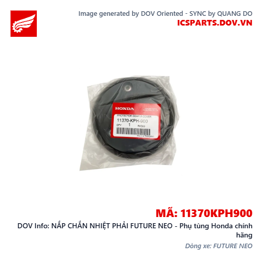 NẮP CHẮN NHIỆT PHẢI FUTURE NEO - Phụ tùng Honda chính hãng