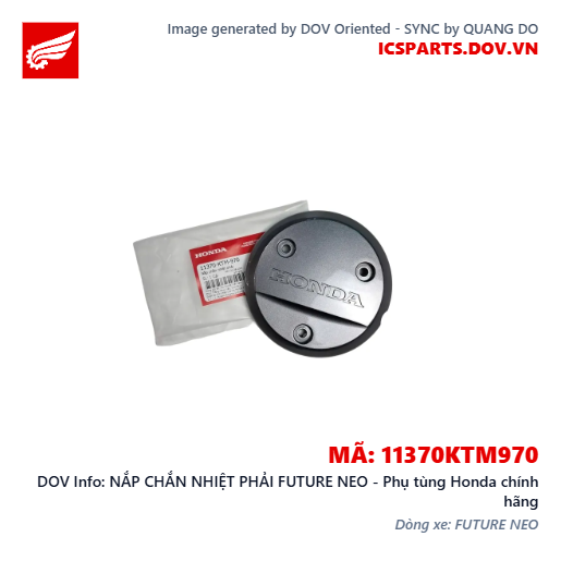NẮP CHẮN NHIỆT PHẢI FUTURE NEO - Phụ tùng Honda chính hãng